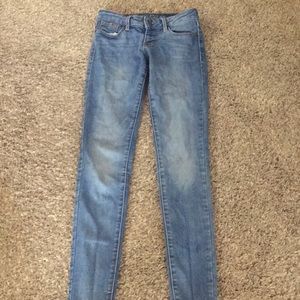 Light blue skinny jeans